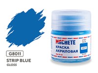 Machete G8011 Краска акриловая Strip blue (Синий, глянцевый) 10 мл.