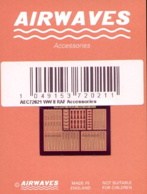 Airwaves (etched) AEC72021 WWII RAF aircraft accessories 1/72