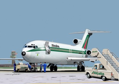 Mach 2 GP111ALI Boeing 727-200 Alitalia 1/72