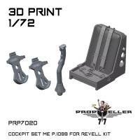 77 Propeller 77PRP-7020 Me P.1099 Cockpit set (REV) 1/72