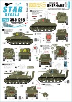 Star Decals 35-C1245 British Shermans. 75th D-Day Special. Sherman Mk.I / Mk.I Hybrid / Mk.III 1/35