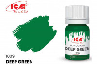 ICM C1009 Темно-зеленый(Deep Green), краска акрил, 12 мл