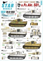 Star Decals 35-C1357 s.Pz.Abt. 501 1943-44. East Front Tigers Tiger I and Befehls-Tiger I Mid production 1/35