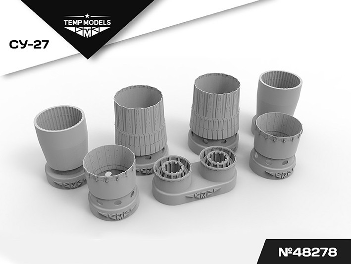 Temp Models 48278 Сопла реактивного двигателя Ал-31Ф На Су-27 1/48
