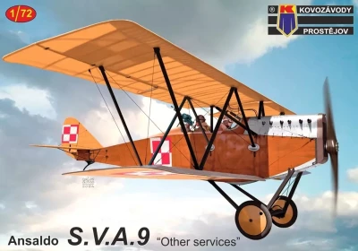 Kovozavody Prostejov 72446 Ansaldo SVA 9 'Other Sevices' (3x camo) 1/72
