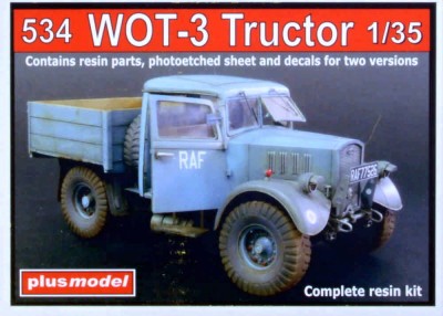 Plus model 534 WOT-3 Tructor British WWII Truck (resin kit) 1/35