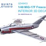 Quinta Studio QD48453 MiG-17F (AMMO/Kinetic) 1/48