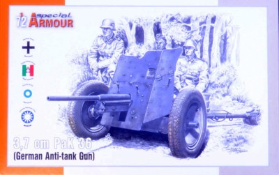 Special Armour SA72024 3,7cm PaK 36 German Anti-tank Gun 1/72