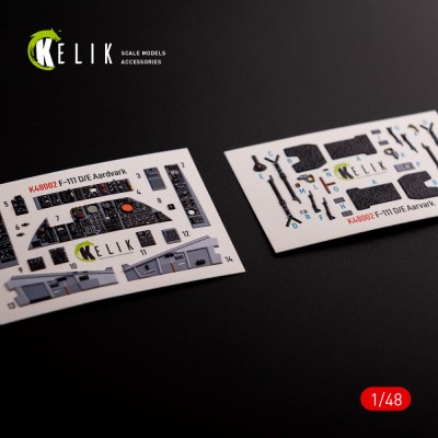 Reskit K48002 F-111 D/E Aardvark inter. 3D decals (HOBBYB) 1/48