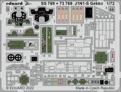 Eduard SS769 J1N1-S Gekko (FUJI / H.2000) 1/72