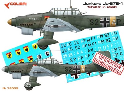Colibri decals 72059 Ju-87 B-1 (Operation Barbarossa) 1/72