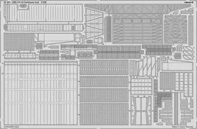 Eduard 53251 SET 1/350 USS CV-10 Yorktown hull (TRUMP)