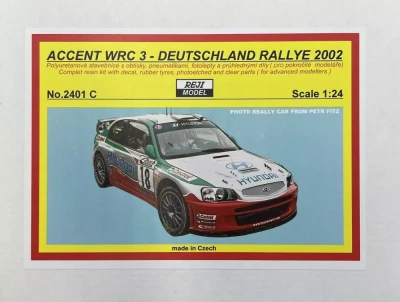 Reji Model 2401C Hyundai Accent WRC 3 Deutschland Rallye 2002 1/24