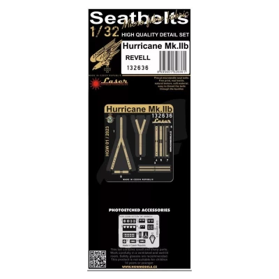 HGW 132636 Seatbelts Hurricane Mk.IIb (laser) 1/32