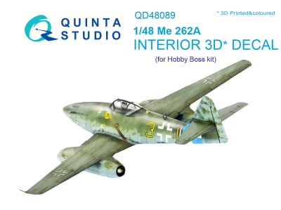 Quinta studio QD48089 Me-262A (для модели HobbyBoss) 1/48
