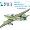 Quinta studio QD48089 Me-262A (для модели HobbyBoss) 3D Декаль интерьера кабины 1/48
