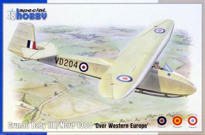 Special Hobby SH48203 1/48 Grunau Baby IIB/Nord 1300 Over Western Europe