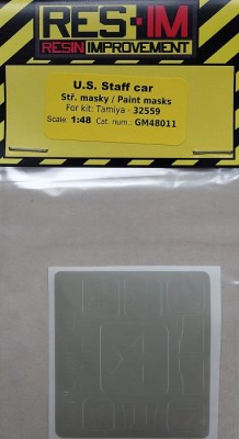 RES-IM RESIMG4811 1/48 Masks for US Staff car (TAM 32559)