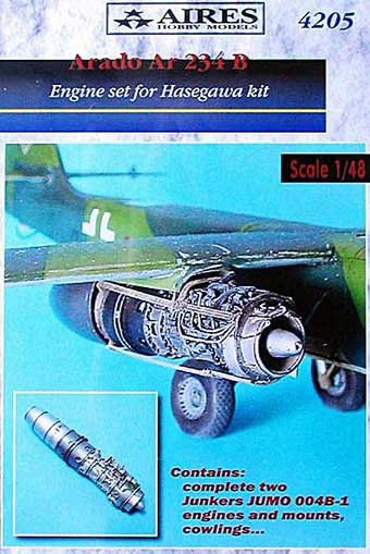 Aires 4205 Ar 234B detail engine set 1/48