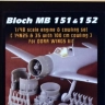 Sbs Model 48079 Bloch MB 151&152 engine&cowling set (DORA W.) 1/48