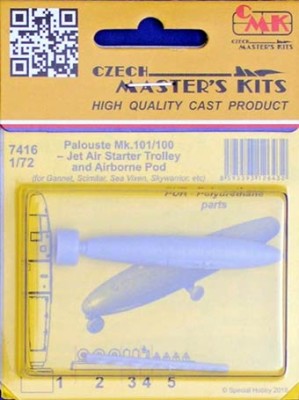 CMK 7416 Palouste Mk.101/100 Starter Trolley&amp;Airb.Pod 1/72