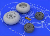 Eduard 648055 1/48 Набор дополнений Bf 110 E/F/G main undercarriage wheels