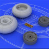 Eduard 648055 1/48 Набор дополнений Bf 110 E/F/G main undercarriage wheels