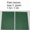 Dan Models 35221 пальмовые листья зелёные набор №3 1/35