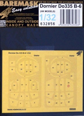 HGW 632856 Mask Dornier Do 335B-6 (HK MODELS) 1/32