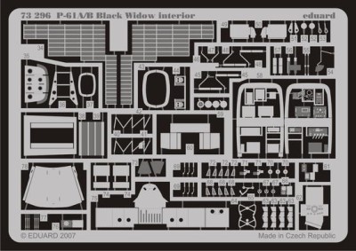 Eduard 73296 P-61A/B interior S.A. DRA