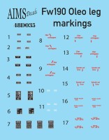 Aims AIMS48D036 Junkers Ju-88 data plates (plus extras) 1/48