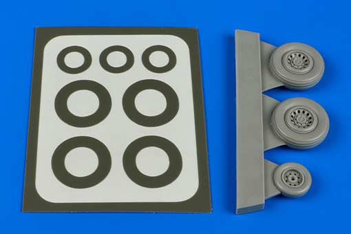 Aires 7319 Sea Vixen wheels & paint masks 1/72