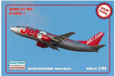 Восточный Экспресс 144129_1 Авиалайнер Б-737-300 JET2 ( Limited Edition ) 1/144