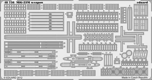 Eduard 48756 MiG-23M/ML/MF weapon