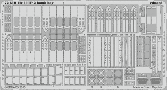Eduard 72610 He 111P-2 bomb bay 1/72