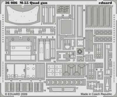 Eduard 36086 M-55 Quad gun DRA