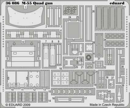 Eduard 36086 M-55 Quad gun DRA