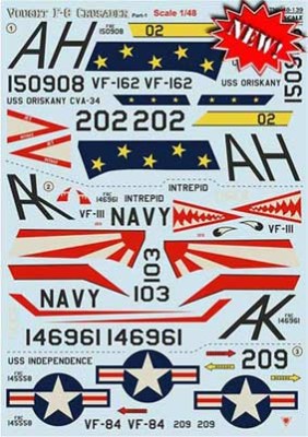 Print Scale 48-139 Vought F-8 Crusader - part 1 (wet decals) 1/48