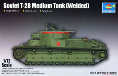 Trumpeter 07150 Советский Танк Т-28 1/72