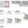 Modelcollect UA72150 WWII Germany landcruiser p.1000 ratte weapon set pack