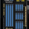 HGW 124522 Seatbelts Sabelt 6 point BLUE (laser) 1/24
