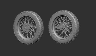 Art Scale 200-A35006 U.S. Motorcycle WLA motorbicycle wheels and cylinders 1/35