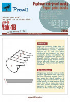 Peewit P75002 1/72 Paper paint mask Yak-1B (ARMA H.)