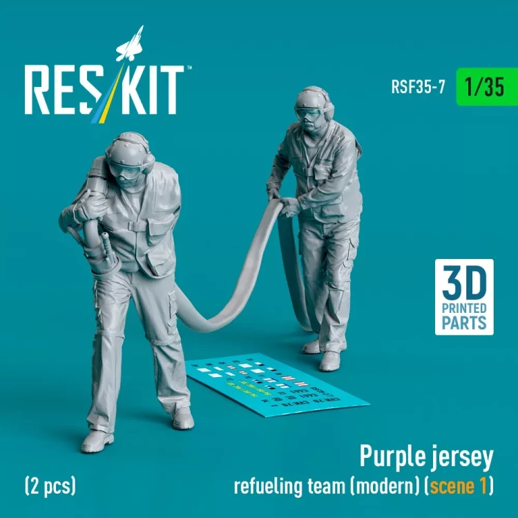Reskit F35007 Purple jersey refueling team modern 1 (2 fig) 1/35