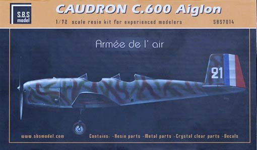 SBS model M7014 Caudron C.600 Aiglon - France (resin kit) 1/72