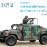 Quinta Studio QD48310 для семейства HUMVEE (Tamiya) 3D Декаль интерьера кабины 1/48