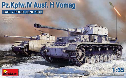 MiniArt 35302 PzKpfw IV Ausf. H Vomag. Early Prod. (June 1943) 1/35