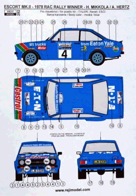 Reji Model 282 Ford Escort Mk.II - RAC Rally Winner 1978 1/24