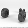 Armory ARAW32308 McDonnell F-4 Phantom-II wheels with weighted tires/tyres, late production 1/32