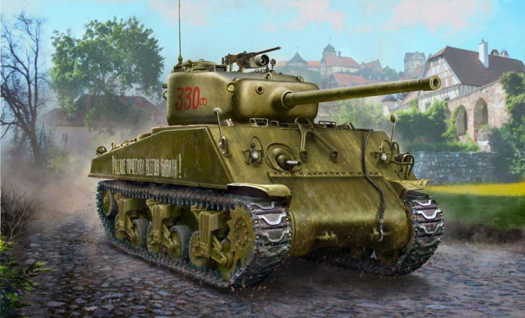 Звезда 3645 M4A2 Шерман 76-мм Красная Армия 1/35